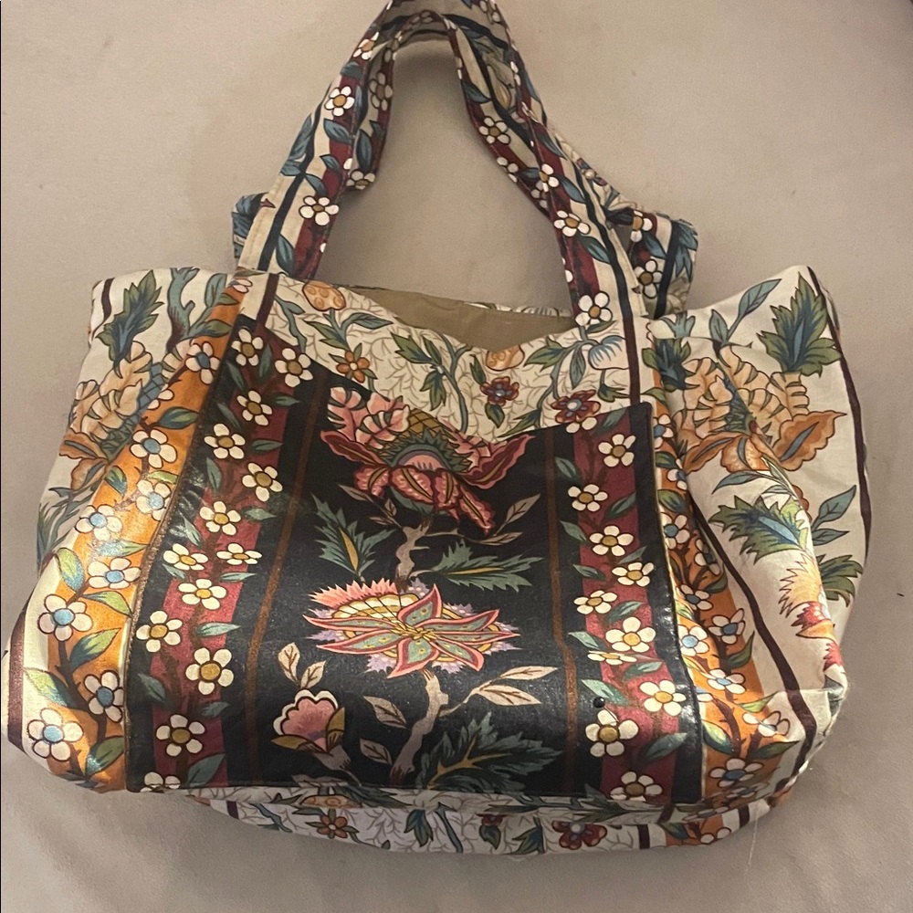 Floral Multicolor Tote Bag
